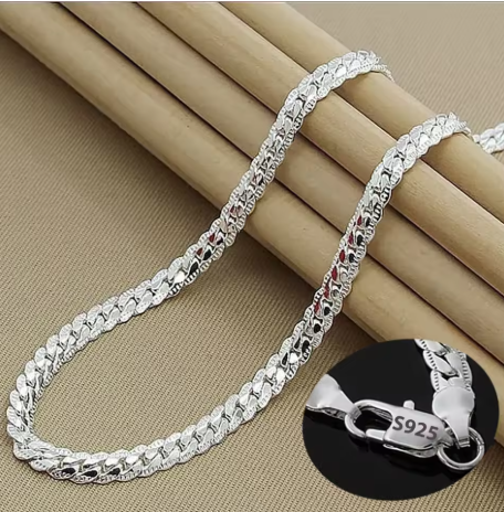 Conjunto "Esencia" - Collar y Pulsera de Cadena Plana en Plata de Ley 925